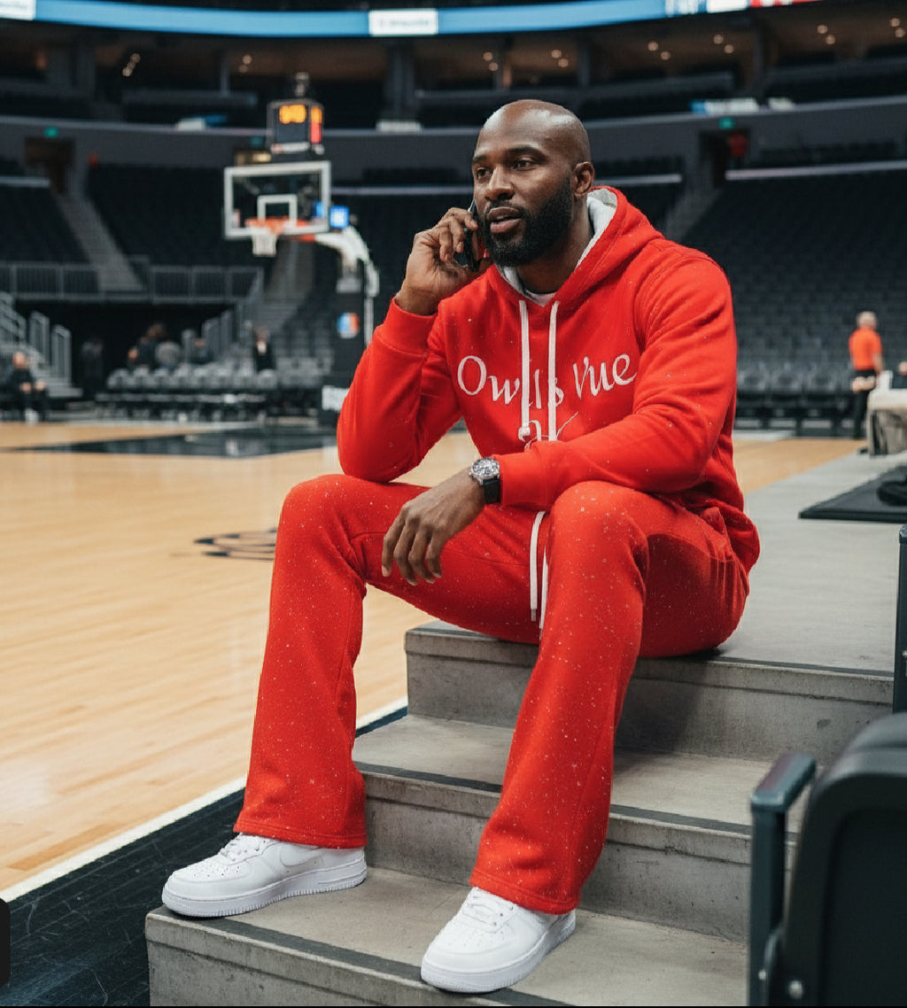 Red 'LOVE' Angel Wings Hoodie — Sparkle Graphic Pullover