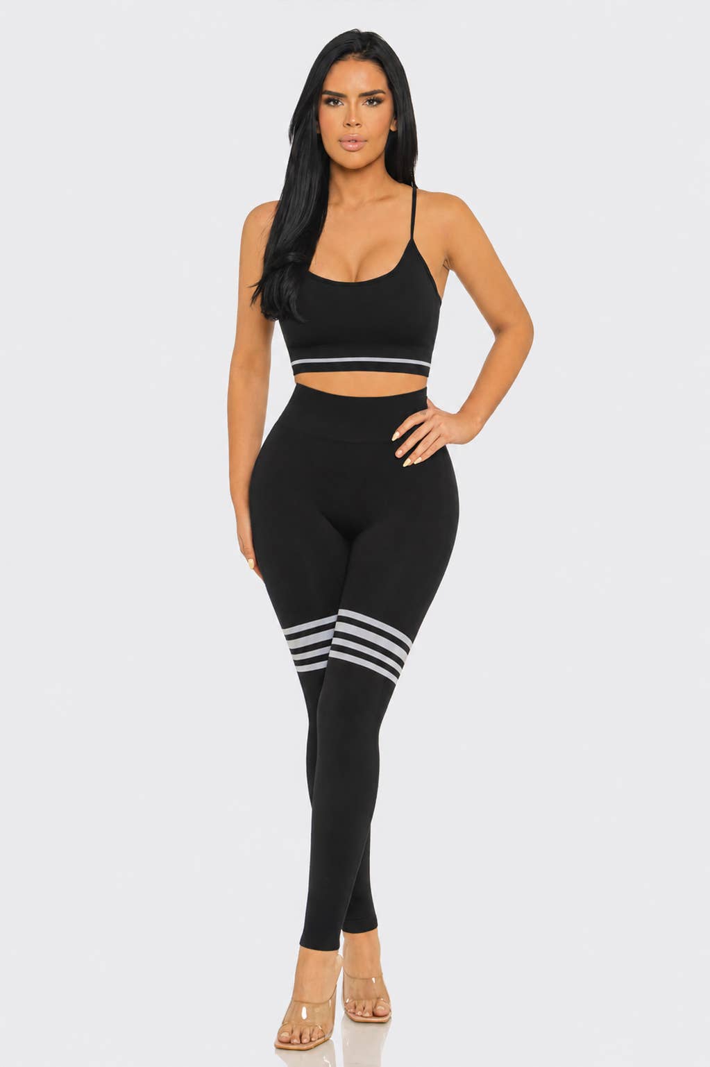 Seamless Sport Bra Top And Leggings Sports Set